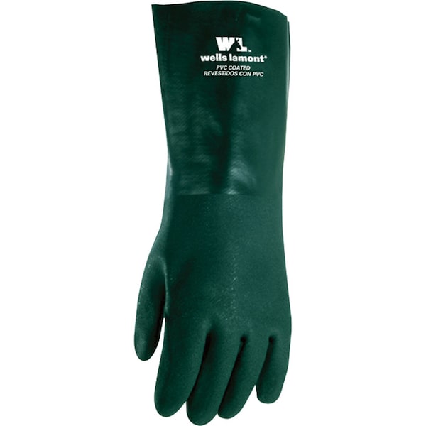 Wells Lamont Men's Indoor/Outdoor Chemical Gloves Green L 1 pair 167L - main